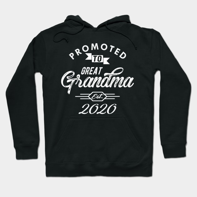 New Great Grandma - Promoted to great grandma est. 2020 Hoodie by KC Happy Shop